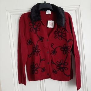Hanna Andersson Red Cardigan